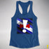 Puppy Pride Flag Exclamation Point Racerback Tank